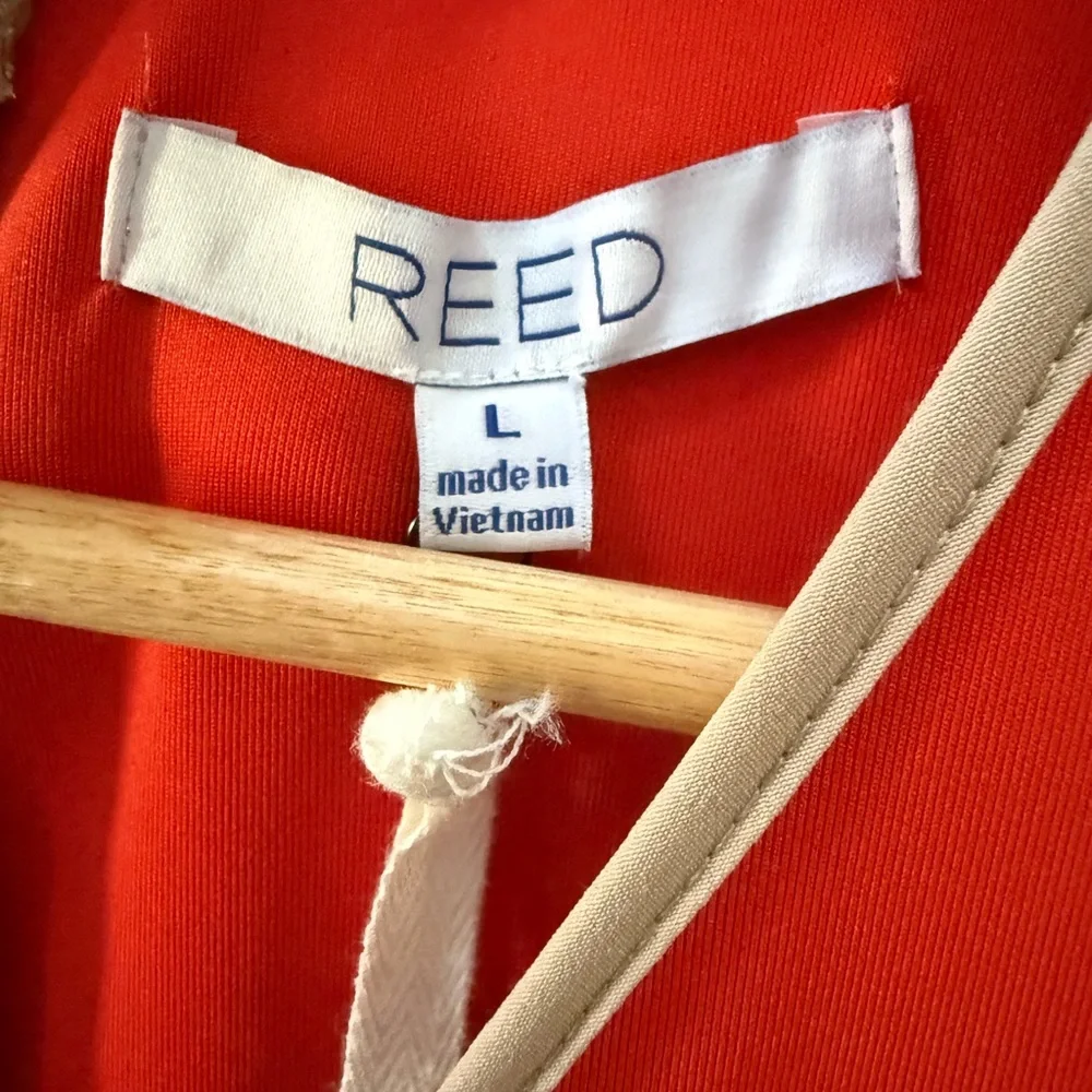 NWT Reed Women’s Red Orange Sleeveless Dress! Large! NEW! - Picture 4 of 9